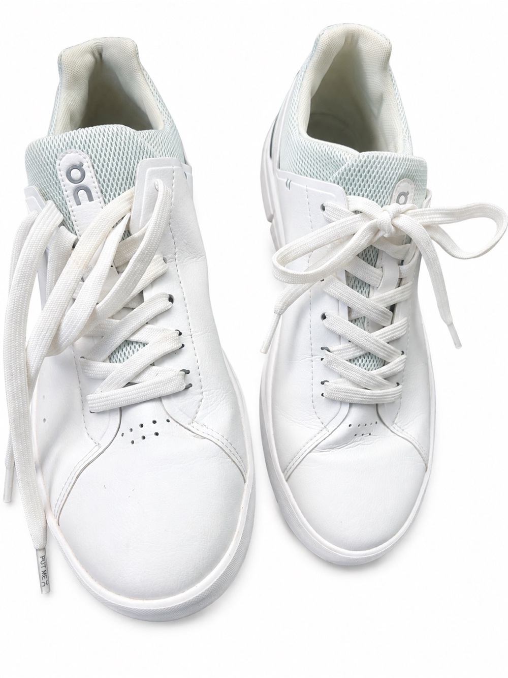 On Cloud Running Women's White Leather Low-Top Sneakers